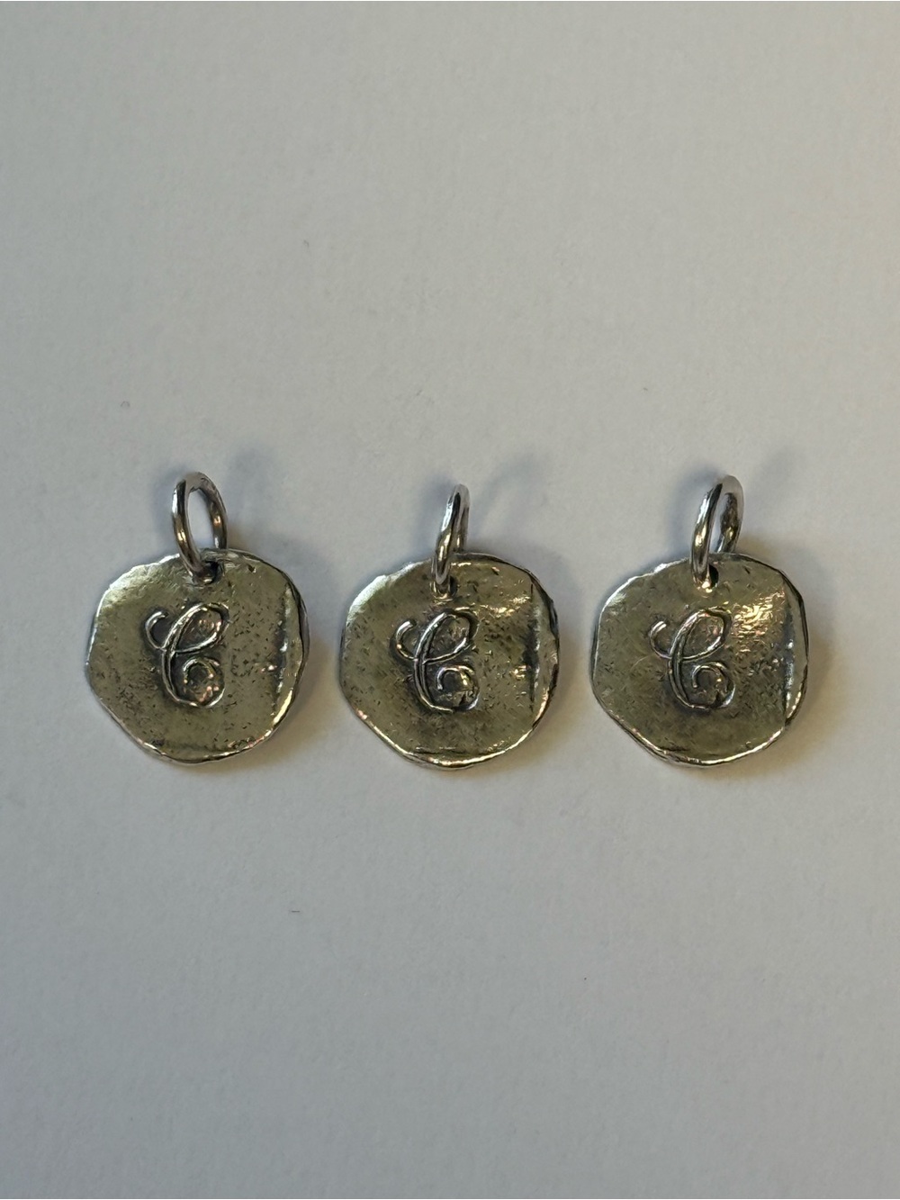 NWOT.  Waxing Poetic Sterling Silver ‘C’ Initial Charm (1)